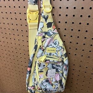 Vera Bradley Yellow and Pink Backpack with Playful Design